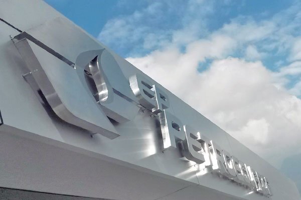 Letras 3D - Acero inoxidable - brillante - mate - cepillado - bronce