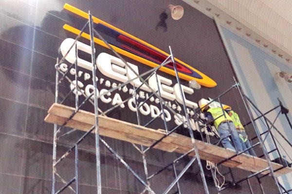 Letras 3D - Metal galvanizado a color