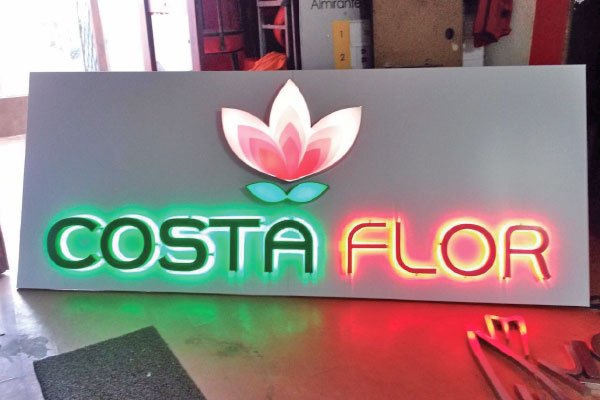 Letras 3D - Metal galvanizado a color